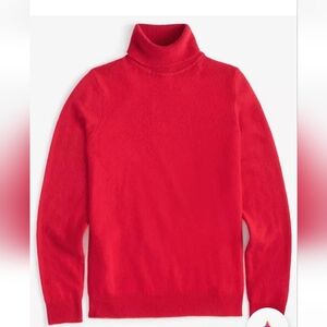 Charter Club Calypso red 100% cashmere turtleneck sweater, new NWT L